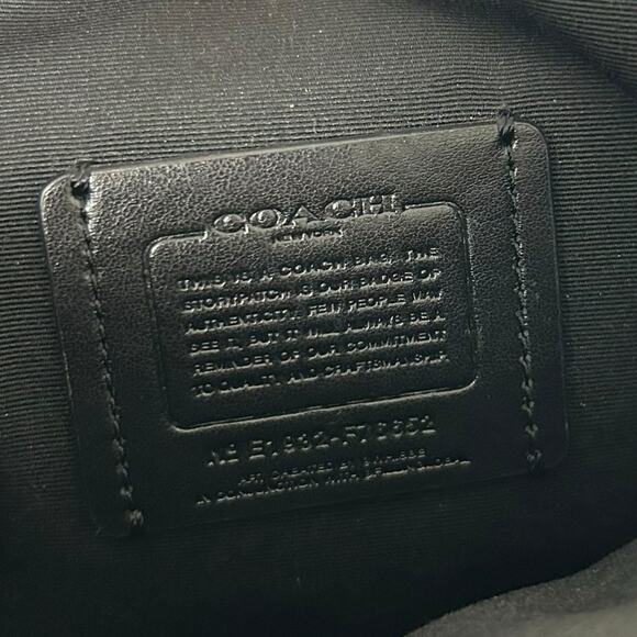 Coach File Crossbody in Signature Canvas Black Leather with Vandal Gummy Bear - Picture 4 of 10